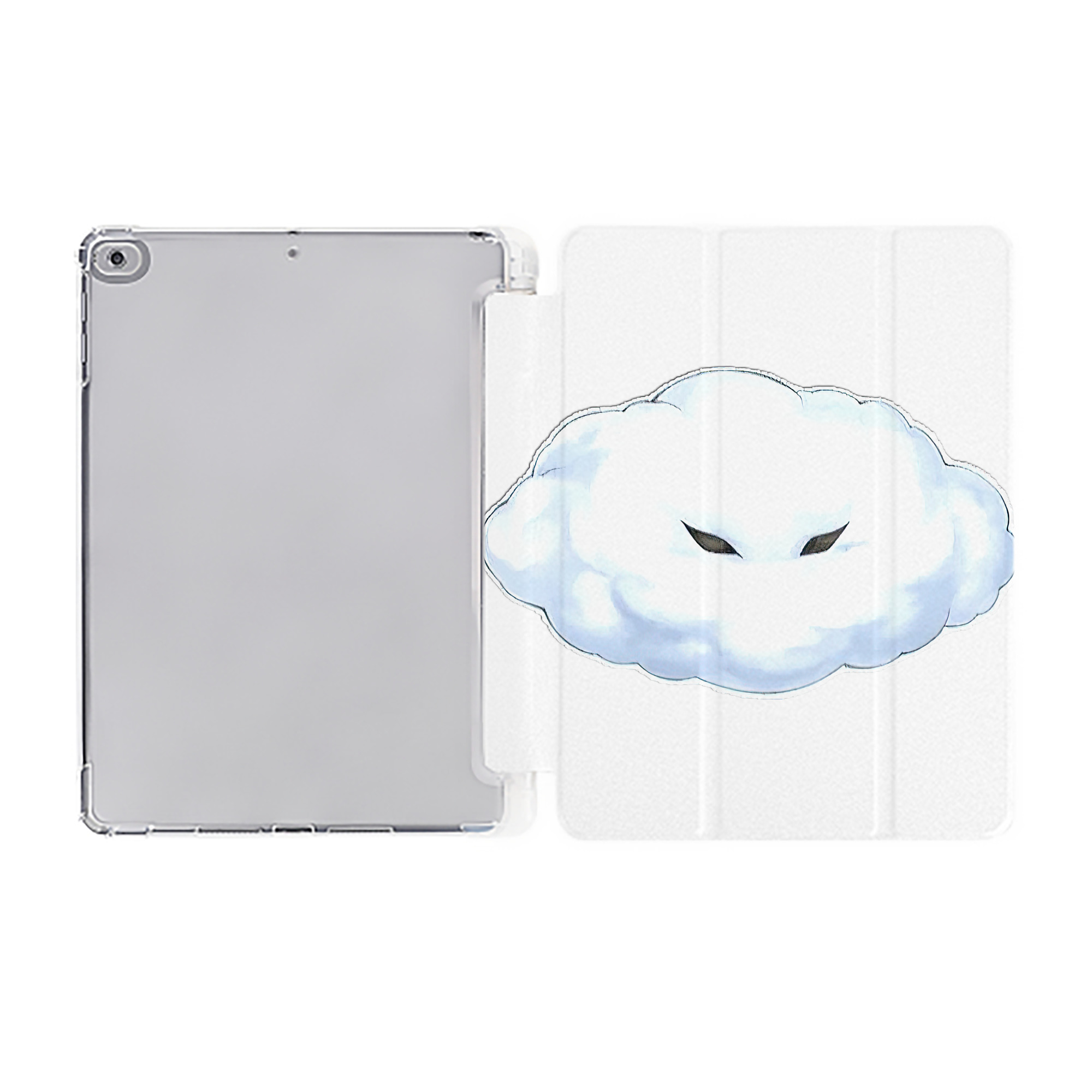 （画像用） 遊☆戯☆王 Yu-Gi-Oh! IPad ケース ペン収納付き 三つ折りスタンド PUレザー×シリコン 対応機種9.5/10.5/10.9インチ